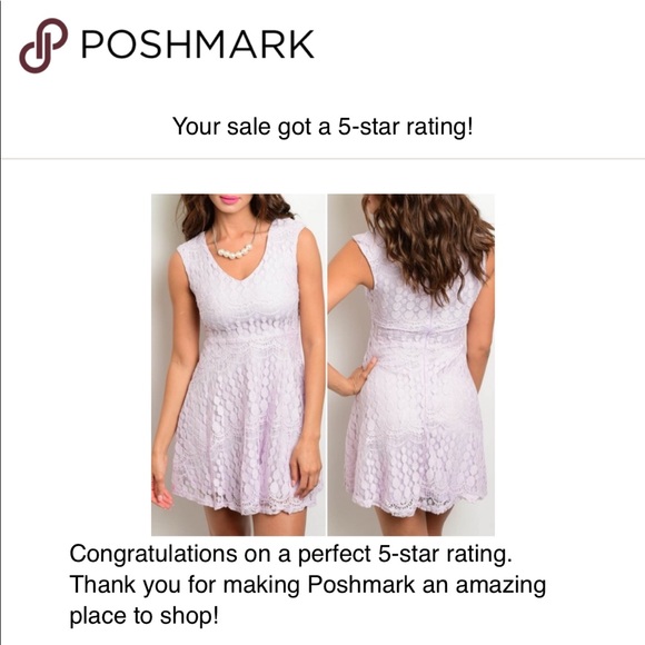 SALE! Girly & Flirty Lilac little Lace Dress - Picture 3 of 6